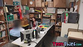 Casual teen with long dark hair offers her soaking wet pussy for a ride