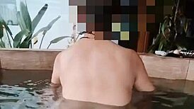 Wife comforts husband's friend in intimate moment