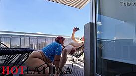 न्यू ईयर 2023 पर बड़ी गंद वाली अर्जेंटीनी अजनबी को चोदा