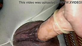 the story of fucking through torn pantyhose until her pussy overflows with cum