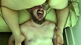 Watch this couple clean up after a premature creampie in their homemade video