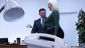 busty blonde secretary bdsm dp fucked hard