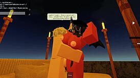 Outside adventure with rblx ultra in a casual blowjob scene