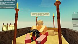 Outside adventure with rblx ultra in a casual blowjob scene