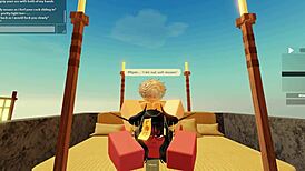 Outside adventure with rblx ultra in a casual blowjob scene