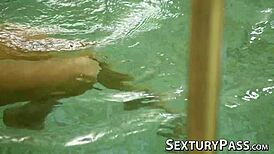 They sneak in steamy outdoor double penetration when alone