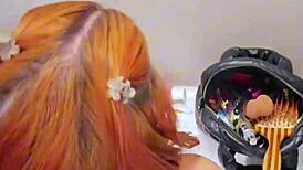 Depraved Stepfather Cums on Daughter's Face After Public Blowjob at KFC