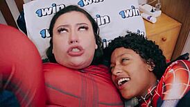 Wolverine fucks Deadpool and Spider-Man!