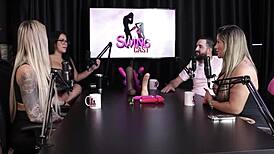 i show my blowjob skills and pussy after saying i swallow everything during oral sex with his medium cock - juli figueir� and felipe larrossa in sheer red