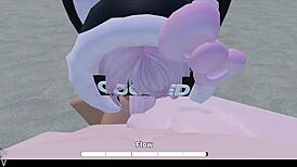 i'm fucking this girl right on the crossroad beach, tits bouncing and all