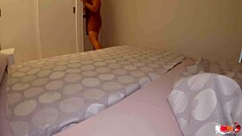 Stepson Fucks Stepmom In One Bed