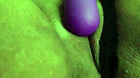 milf masturbates with dildo in the shower, she's so hot