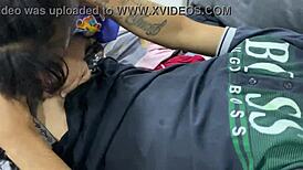 i subtly lick my friend's pussy, exploring her with my tongue in a teasing way.