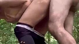 he interrupts her training to give her the protein from his dick?