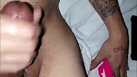 Slutty wife delivers amazing handjob to husband