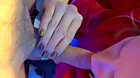 this cocksucking milf drops to her knees for a hard fuck until creampie