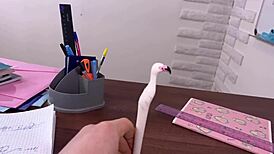 Stepsister nervously asks to lose her virginity to her uncle in taboo amateurs