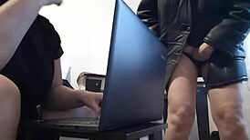 i masturbate riskily near my colleague in the office