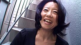 Asian Mom Junko Sakashita Excited By Guy Shows Boobs On Street