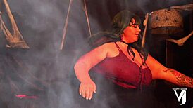 Witchy Halloween Costume Featuring Brotherly Love