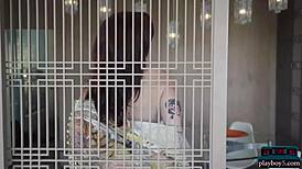 Sexy milf kenna vanessa in lingerie and stockings teases before stripping naked, revealing her body