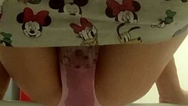 Amateur woman repeatedly pees in her panties during homemade solo fingering compilation