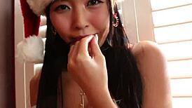 Japanese christmas style celebration with marica's solo performance