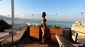 curvy teen picked up for quick encounter with german guy