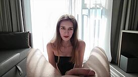 Giving Sensual Morning Blowjob At The Hotel Room To Make This Vacation Perfect