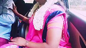 Indian car sex beautiful saree housewife with boyfriend cheating romance telugu dirty talks sex story