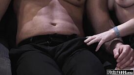 brunette babe fucks boss to land the job