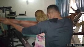 gym instructor seduced by big ass 45-year-old client fucking her horny pussy with bbc