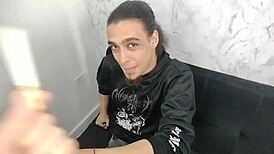 Stepsister Argues With Stepbrother About Smoking, Punishes Him By Stroking His Dick So He Doesn't Resist And Fucks Him.