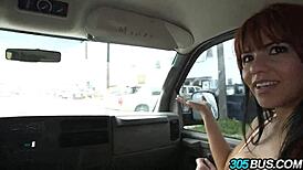 Juicy latina ass intensely fucked on the 305 bus