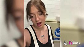 this argentinian slut rebecca jones, are you getting hot in the mall? ends up fucking at home