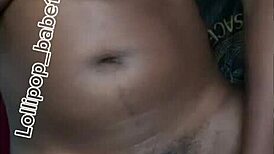 sexy black babe gets horny at home after smoking 😈