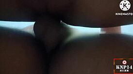 Feeling intense pleasure, the Thai Muslim woman enjoys hard fuck and creampie