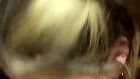 Latina slut sucks cock in public cinema bathroom.