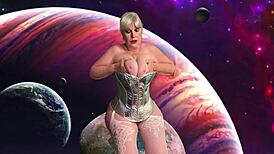 Granny Metallika Fingered & Fucked Cowgirl & Doggy To Cum