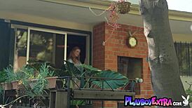 Natural Redhead Muse Maya Kendrick Reveals Her Pale Skinned Body Outdoor