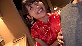 i reveal my divorced friend's sexy cheongsam seduction and slow intense sex