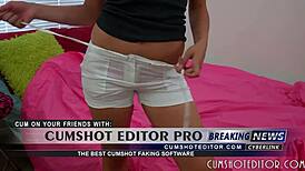 Great blonde teen 18+ masturbating in dorm