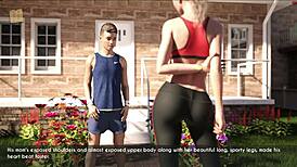 A wife and stepmother go for a jog together