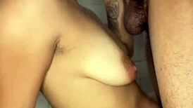 Gagging On My New Neighbors Big Dick In The Shower