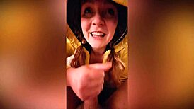 do you like riding my cock in your little yellow raincoat?