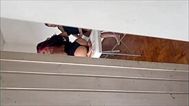 crazy husband takes advantage of client