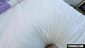 angel young 18+s and avery moon team up and have threesome with their stepdaddy