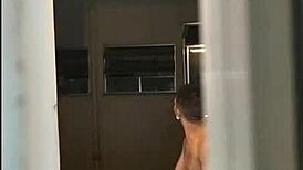 joao gets a naughty blowjob on the balcony for neighbors to watch 😏👀