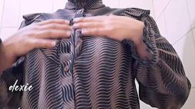 pinay chubby big tits office break playing nipples