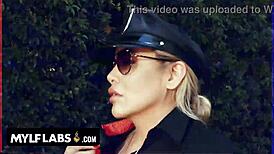 Policewoman Teaches Lovers Authority Lesson